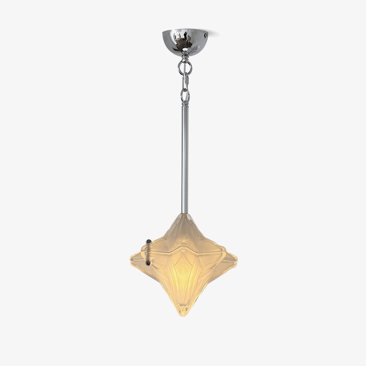 Prismatic Star Pendant Light – Crystal Glass Ceiling Lamp for Dining & Living Spaces