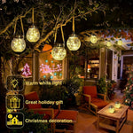 Solar Powered Outdoor Courtyard Crack Lamp