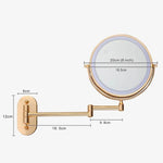 Wall Mounted Folding Illuminated Beauty Mirror For The Bathroom
