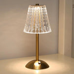 Nordic Minimalist Golden Crystal Table Lamp