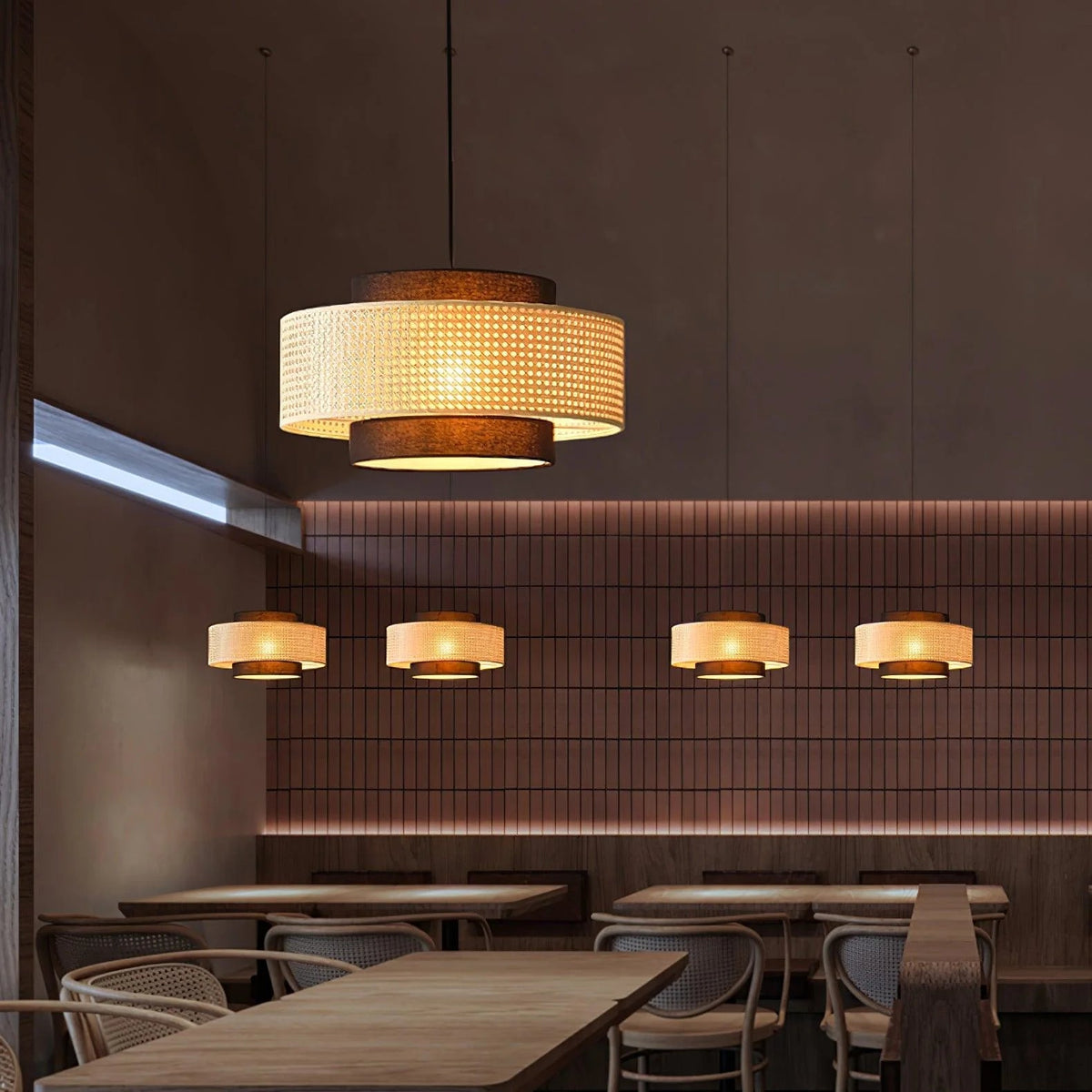 Minimalist Drum Pendant Fixture