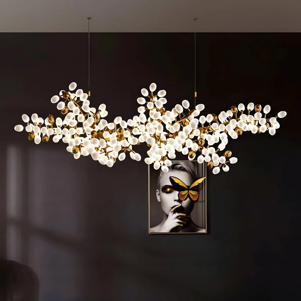 Luxury Modern Art Glass Ball Decorative Chandelier