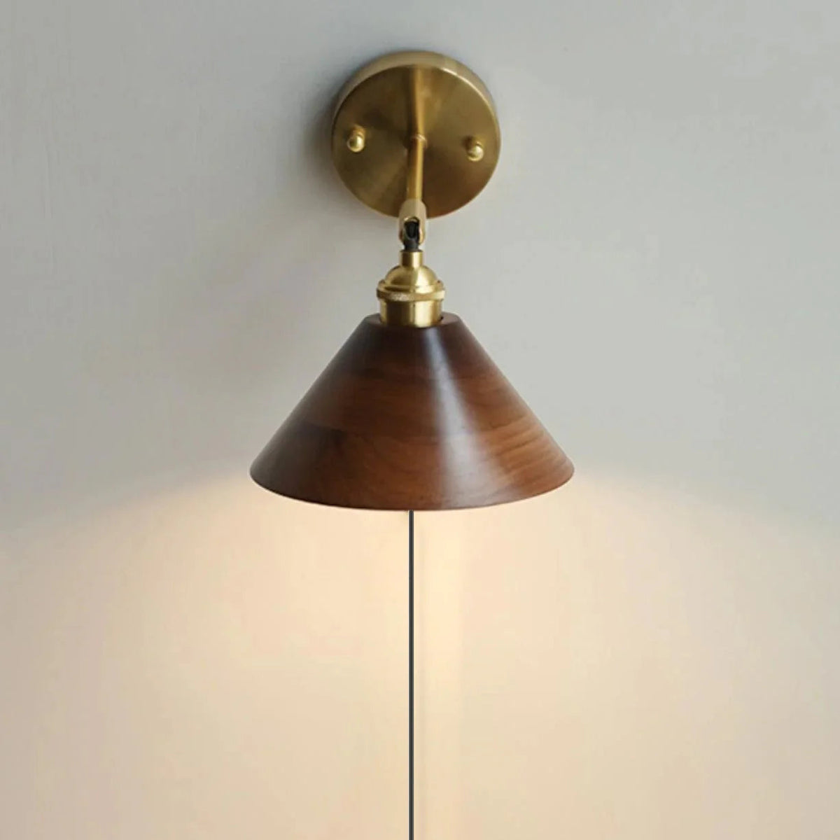 Nostalgic Wooden Wall Light