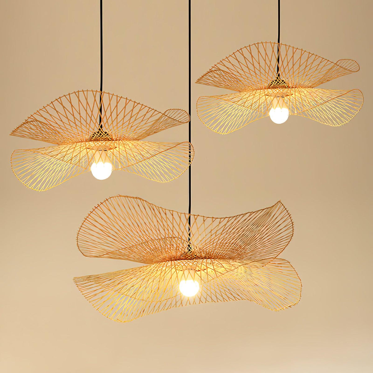 Rustic Bamboo Structure Pendant