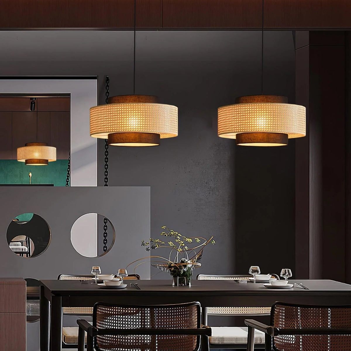 Minimalist Drum Pendant Fixture
