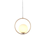 Modern Frosted Glass Ball Chandelier