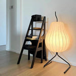 Japanese Cream Style Silk Pear Floor Lamp