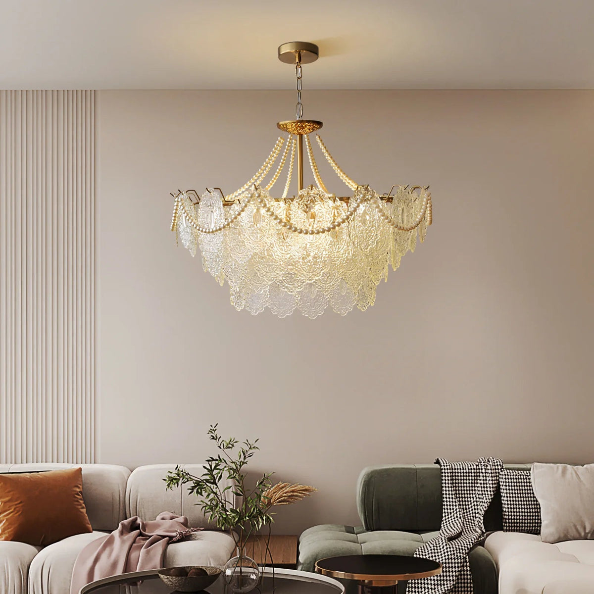 Serenity Glass Chandelier