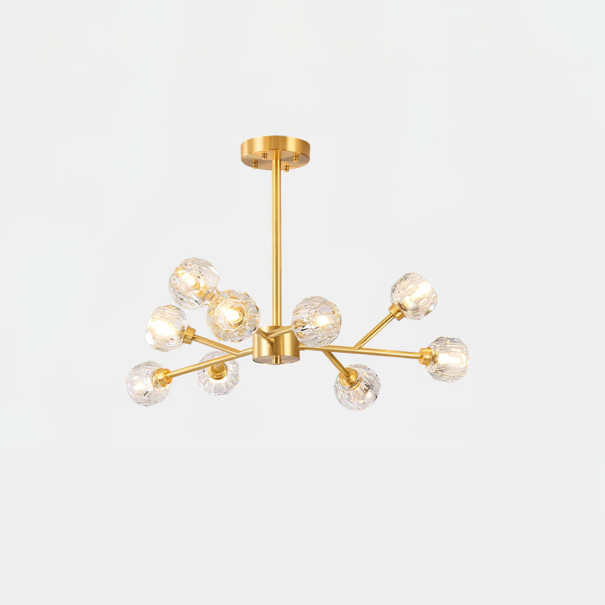 Glass Ball Cascade Chandelier