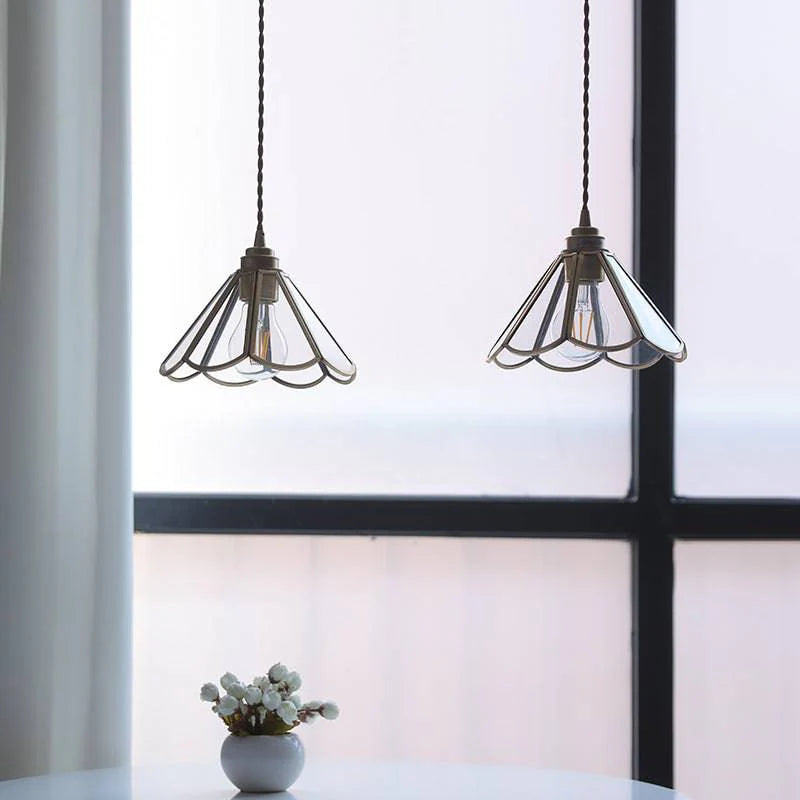 Nordic Style Vintage Brass Pendant Lamp