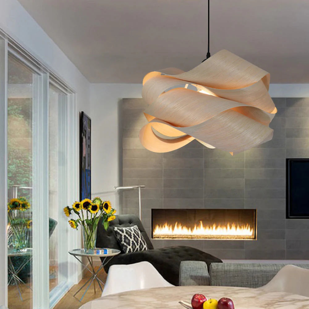 Rustic Modern Irregular Wooden Light