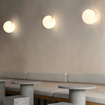 Alabaster Globe Wall Light