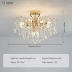 American Style Minimalist Luxury Living Room Modern Retro Crystal Chandelier