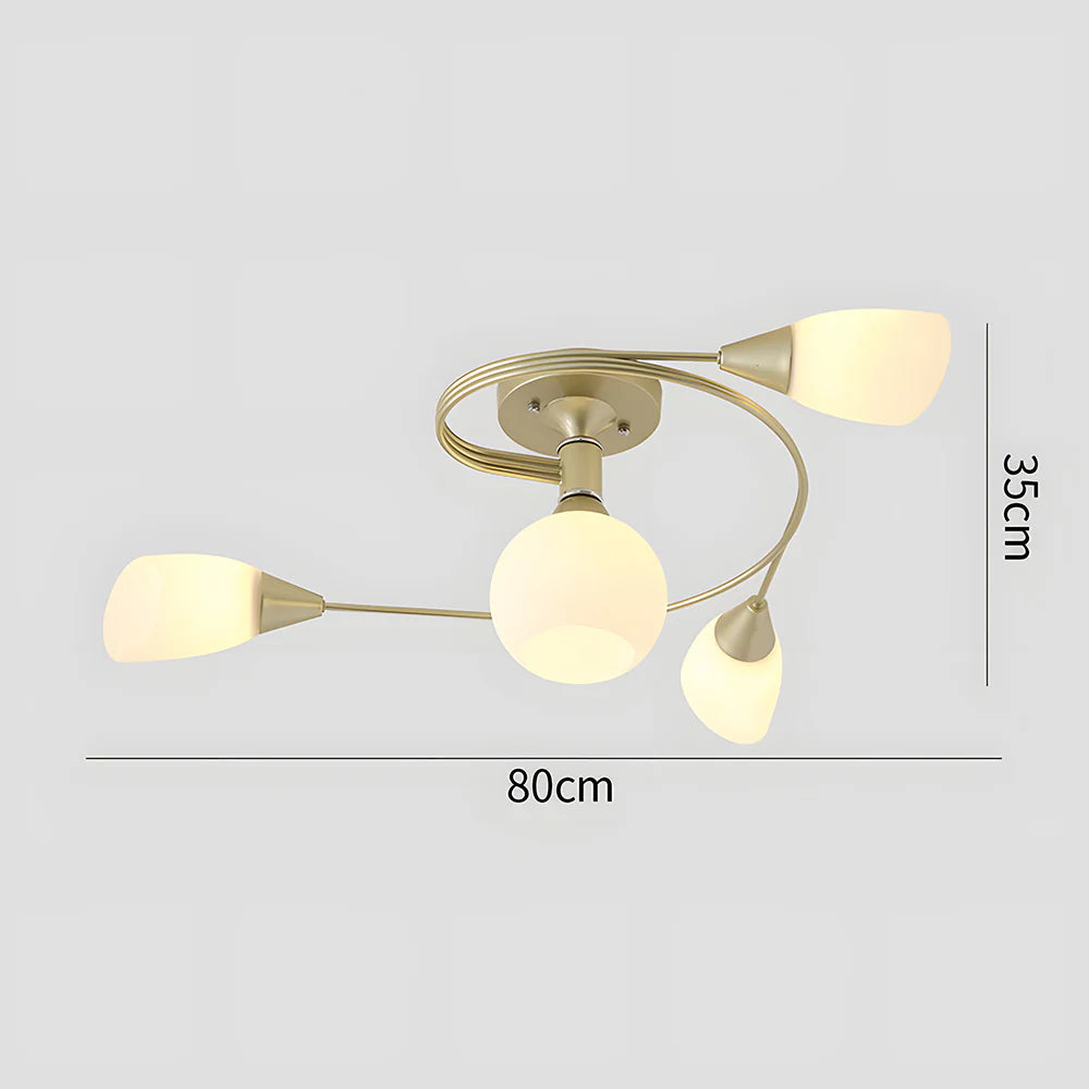 Scandinavian Minimalist Modern Creative Light Luxury Cream Style Living Room Dining Room Study Bedroom French Ceiling Light