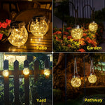 Solar Powered Outdoor Courtyard Crack Lamp