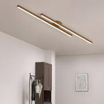 Nordic Modern Minimalist Wood Grain Long Ceiling Lamp