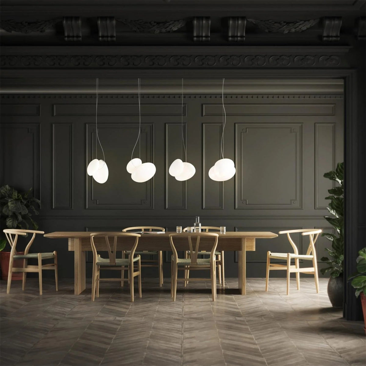 Opal Haze Pendant Light