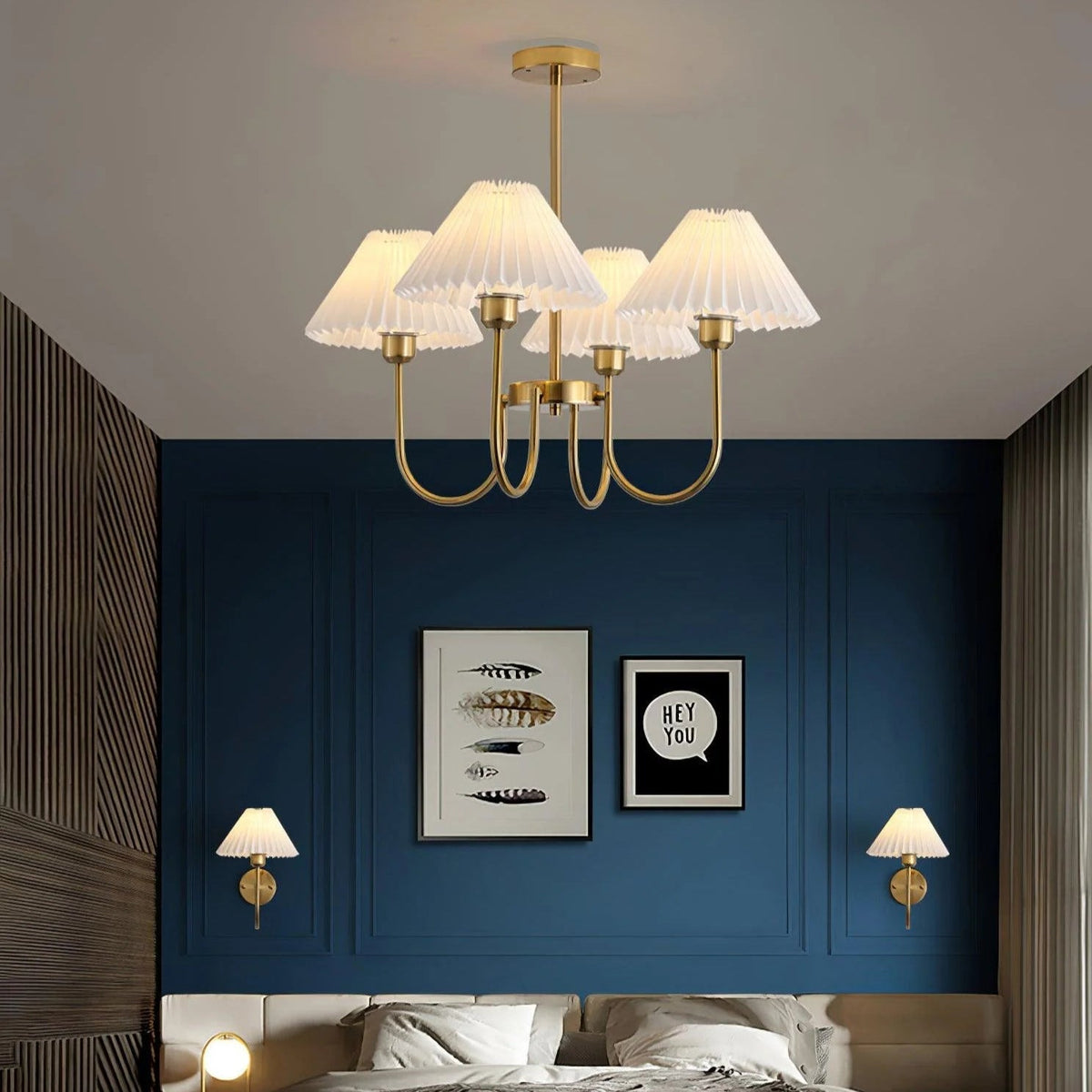 Aurelle Pleated Chandelier