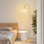Rattan Bend Floor Lamp