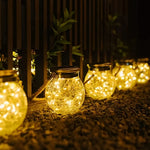 Solar Powered Outdoor Courtyard Crack Lamp