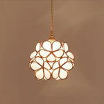 Floral Glass Pendant Light