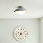 Minimalist Metal Semi Flush Light