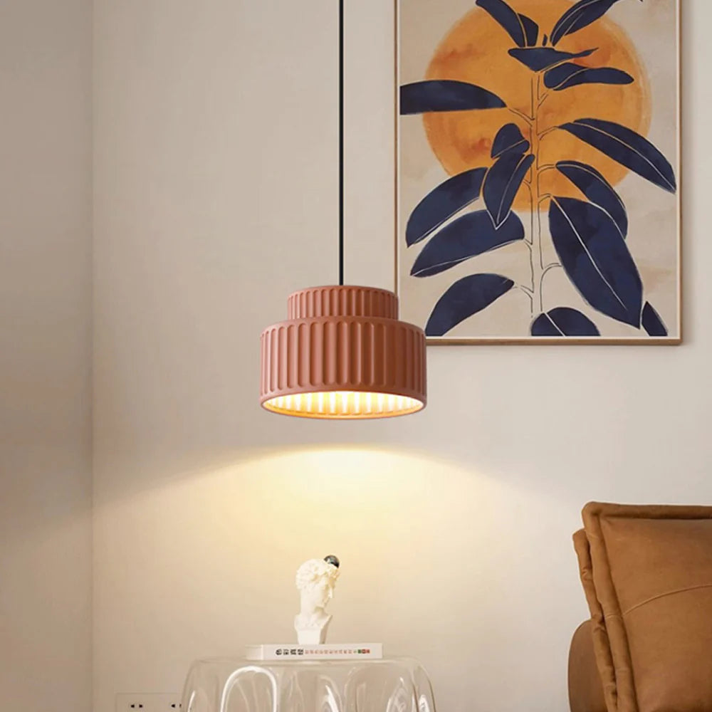 Sleek Bauhaus Resin Drop Light