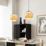 Retro Orange Bauhaus Pendant Lamp