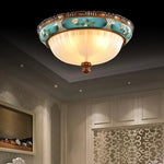 Flower Motif Resin Ceiling Light