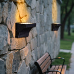 Geometric Outdoor Wall Sconce with Directional LED Light