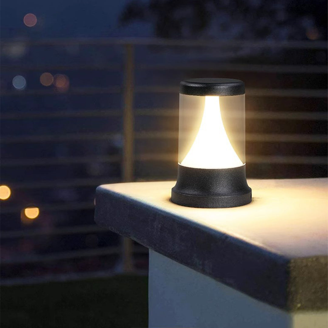 Nordic Minimalist LED Bollard Lights for Garden Paths and Courtyards
