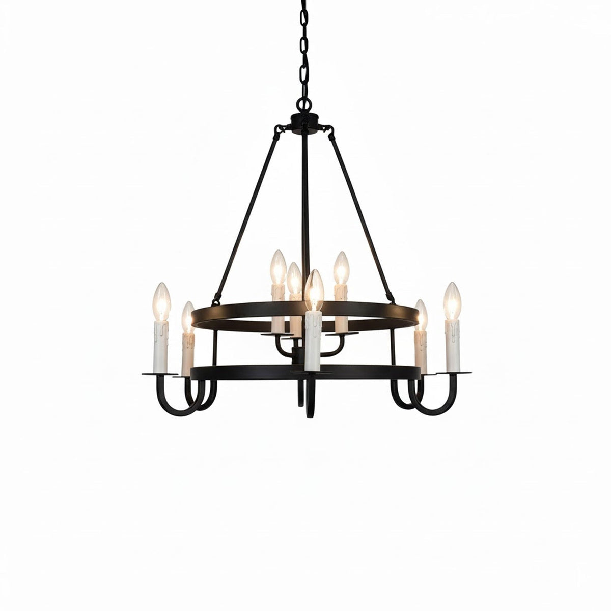 Vintage Voyager Chandelier – Industrial Brass Pendant Light for Modern Interiors