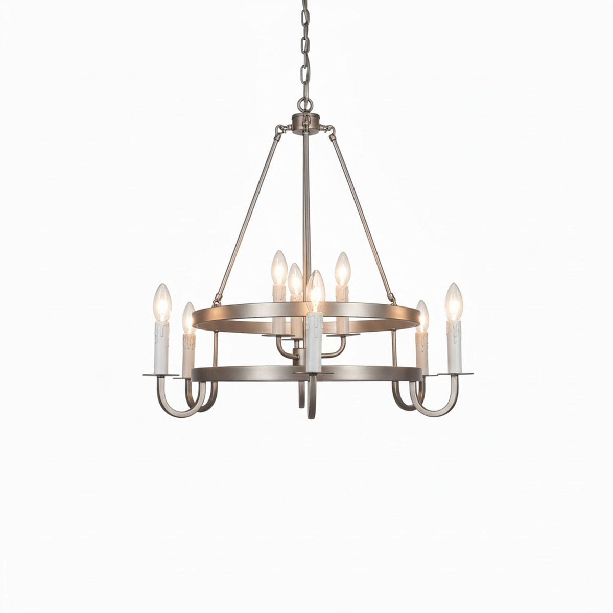 Vintage Voyager Chandelier – Industrial Brass Pendant Light for Modern Interiors