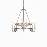 Vintage Voyager Chandelier – Industrial Brass Pendant Light for Modern Interiors