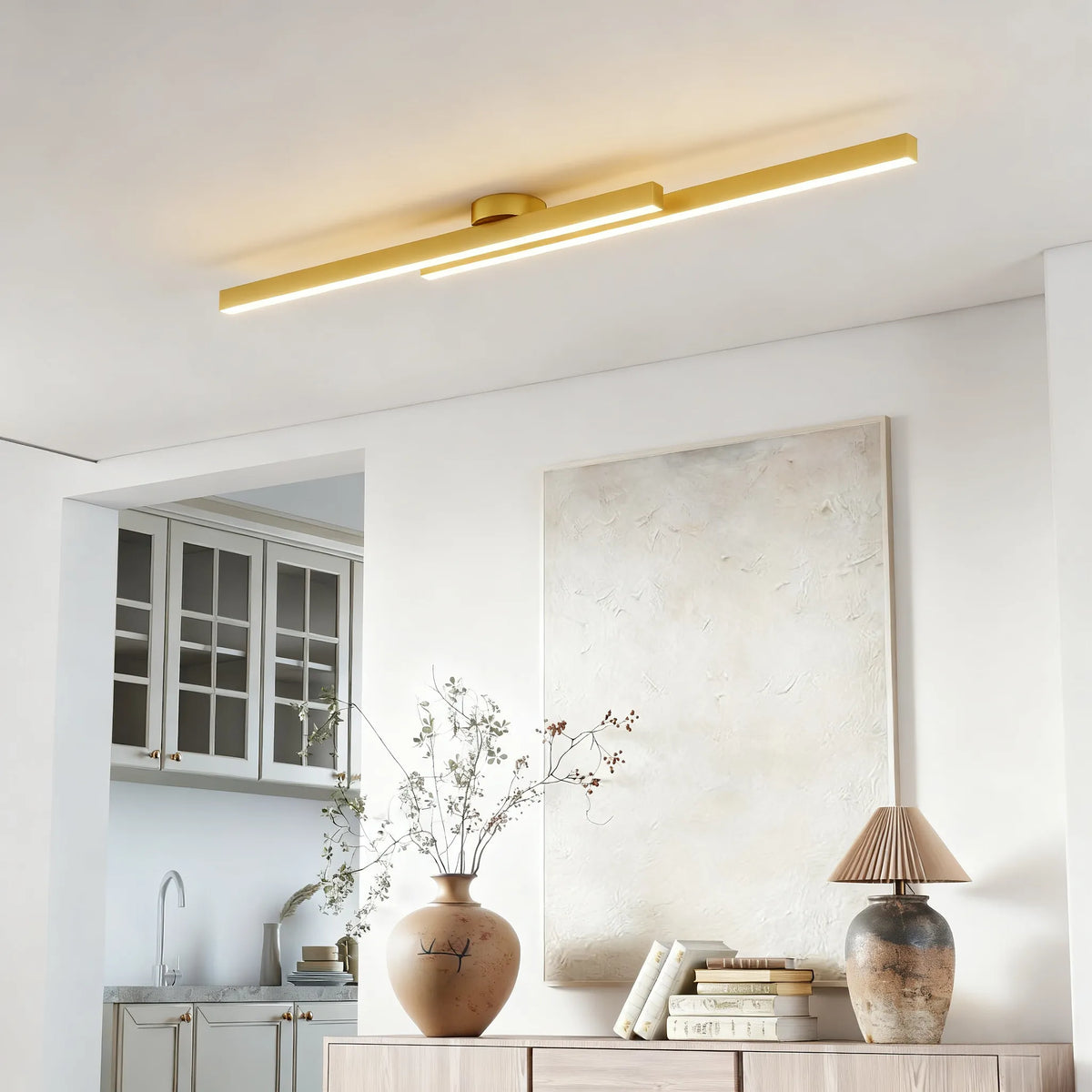Modern Aluminum Long Strip Ceiling Light