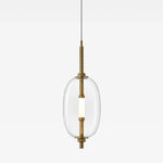 Under Pressure Art Glass Pendant Light with Integrated LED
