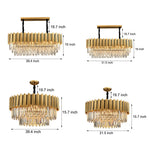 Modern Minimalist Personality Living Room Dining Room Bedroom Led Crystal Chandelier
