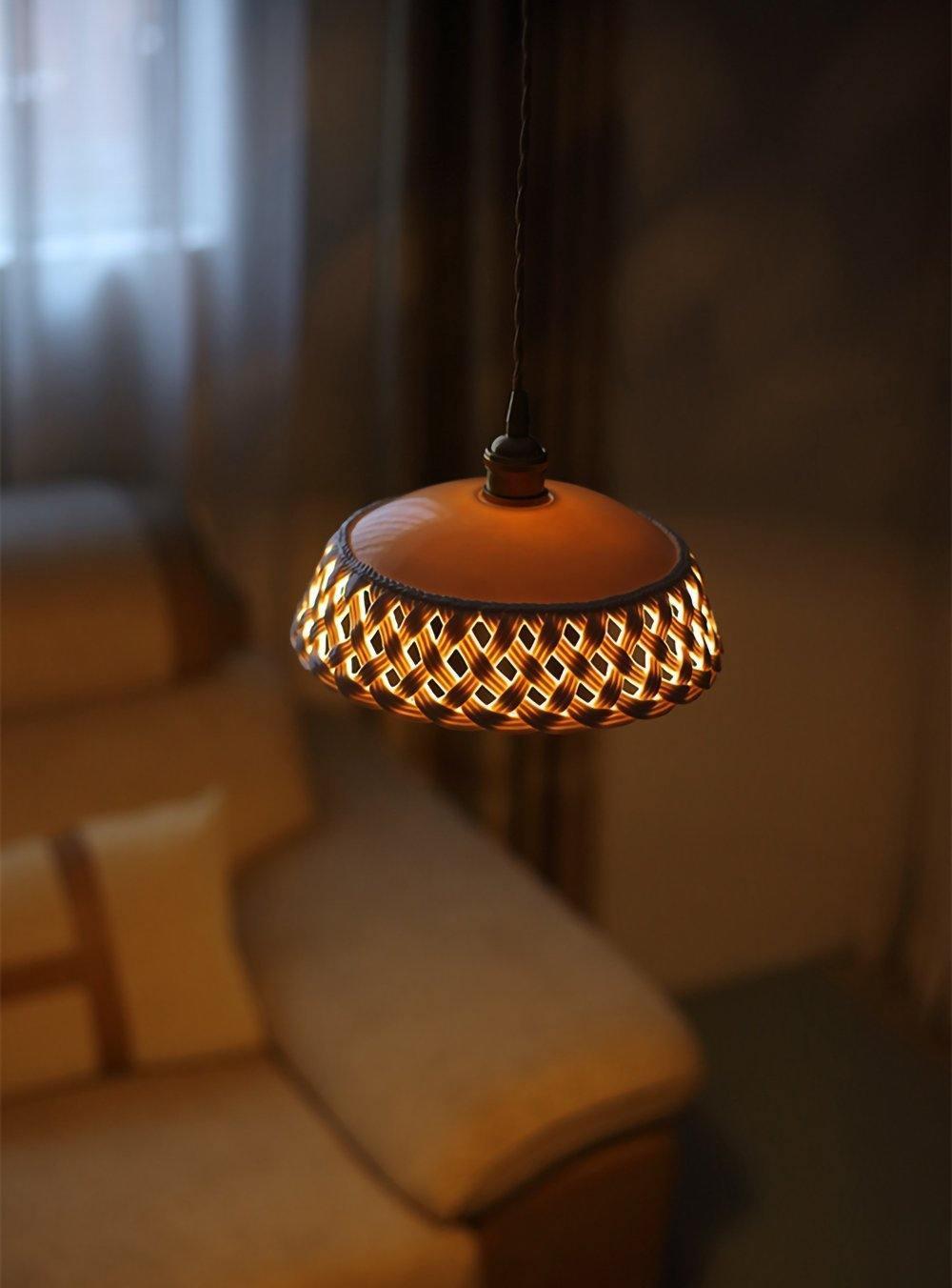 Openwork Ceramic Lamp