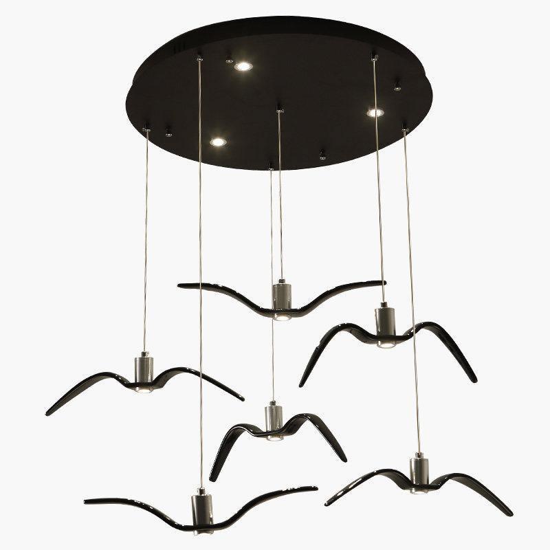 Aviara LED Pendant Light – Modern Aluminum Bird-Inspired Ceiling Lamp