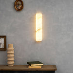 Alvia Alabaster Wall Sconce — Natural Stone LED Wall Light