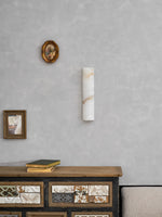 Alvia Alabaster Wall Sconce — Natural Stone LED Wall Light
