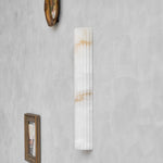 Alvia Alabaster Wall Sconce — Natural Stone LED Wall Light