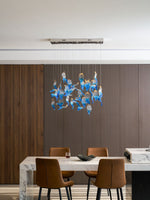 Ocean Drift Hand-Blown Glass Chandelier for Modern Interiors