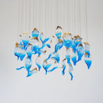 Ocean Drift Hand-Blown Glass Chandelier for Modern Interiors