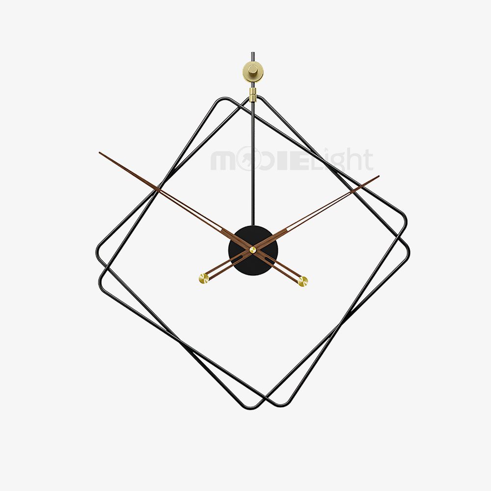 Quadratische Wanduhr