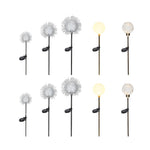 Dandelion Solar Pathway Lights Set of 10 for Modern Gardens