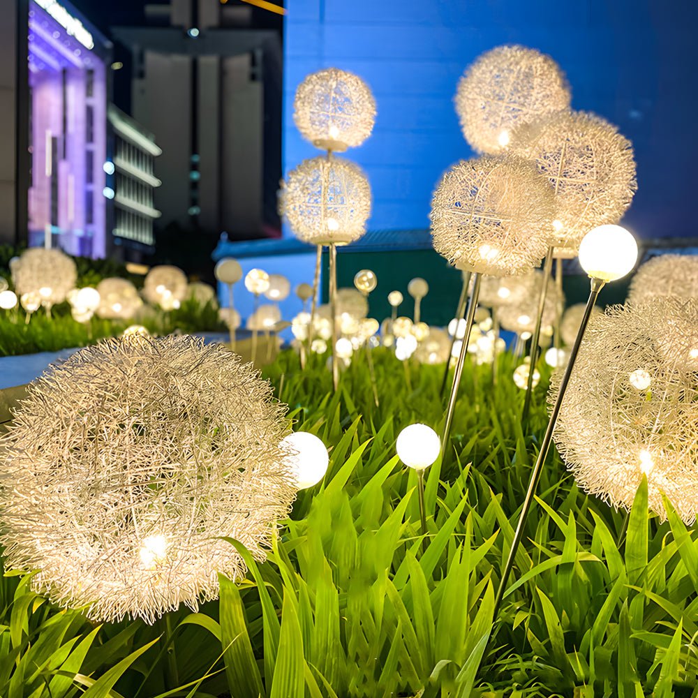 Dandelion Solar Pathway Lights Set of 10 for Modern Gardens