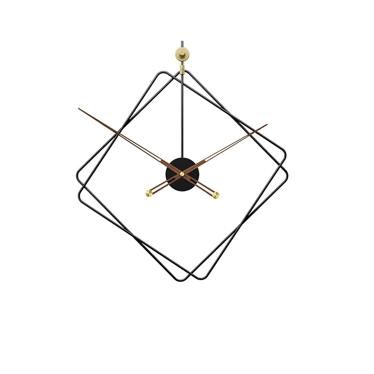 Quadratische Wanduhr