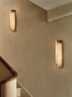 Alvia Alabaster Wall Sconce — Natural Stone LED Wall Light