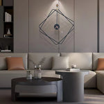 Quadratische Wanduhr
